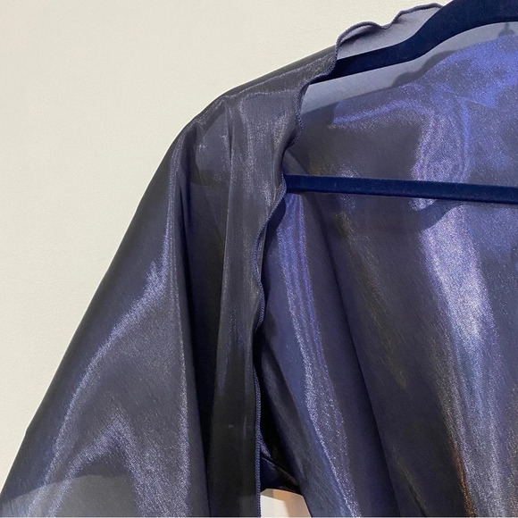 Formal Navy Blue Cover Up Wrap Laura Petites - Picture 7 of 7